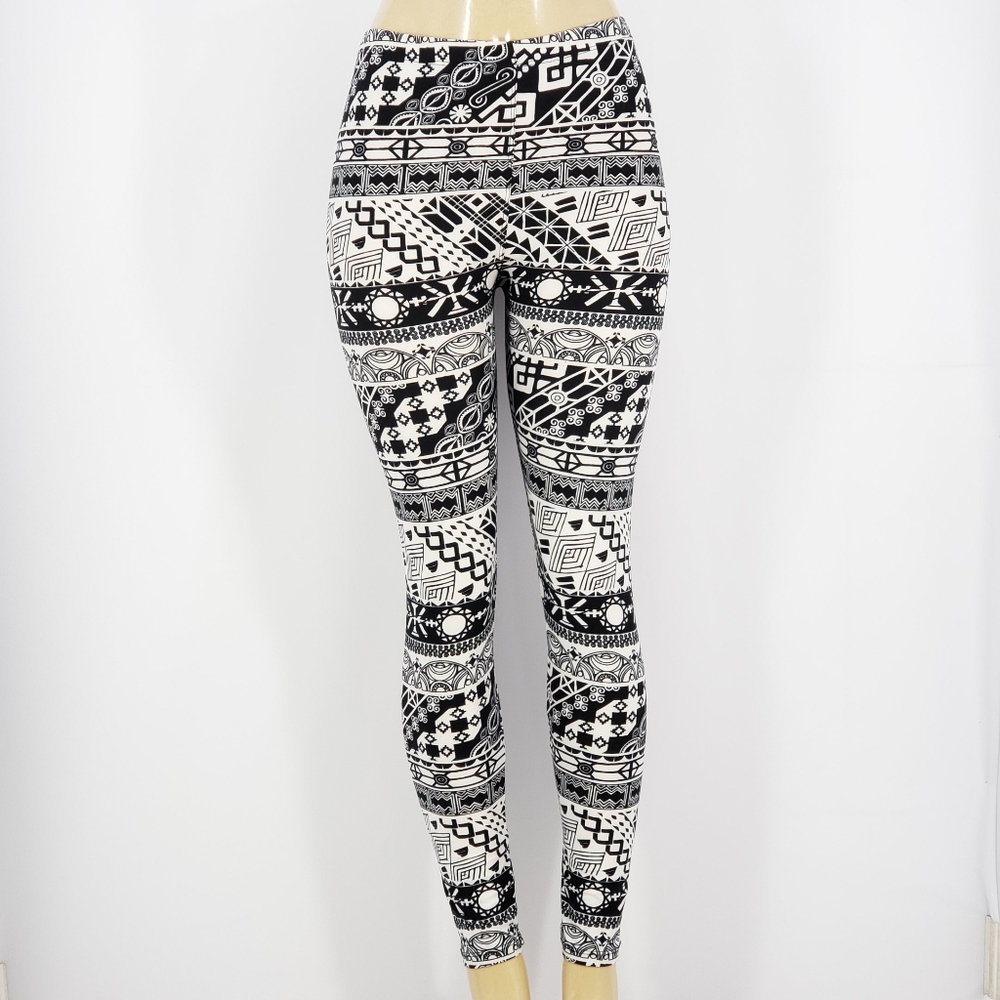 New ITZON Buttery Soft High Waist Tribal Print Leggings
